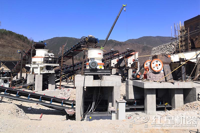 固定式磕石機加工現場 固定式磕石機加工現場