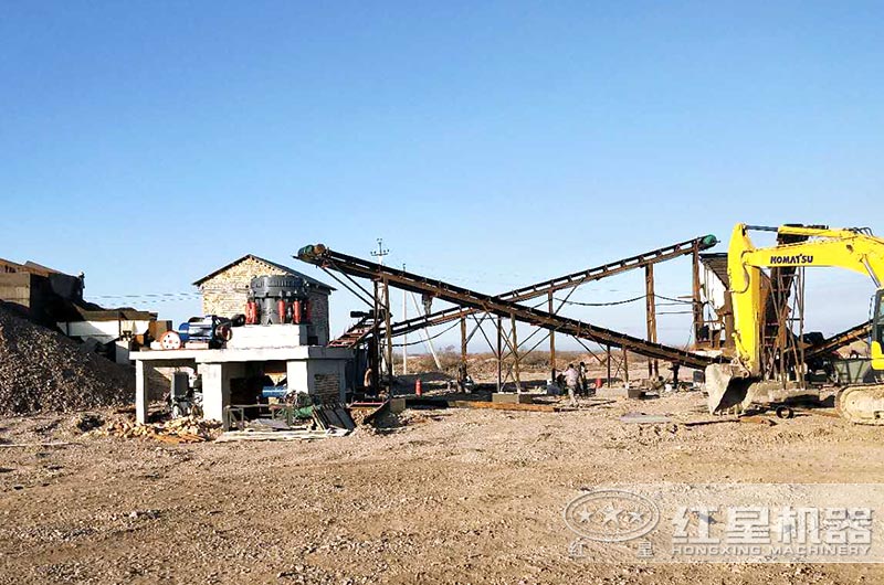 顎式破碎機、圓錐破碎機作業現場